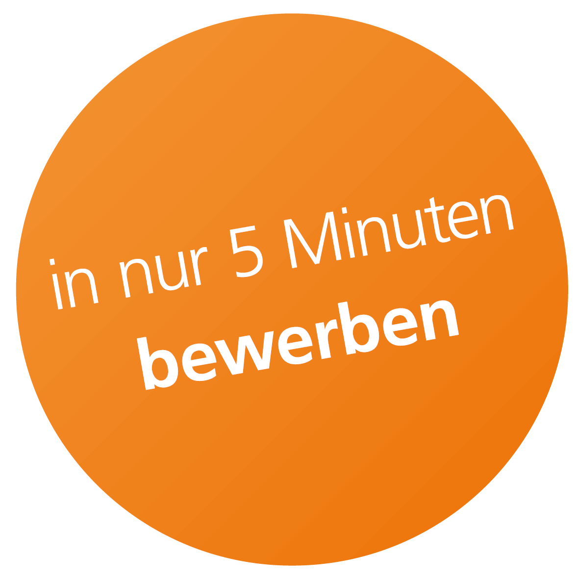 In nur 5 Minuten bewerben